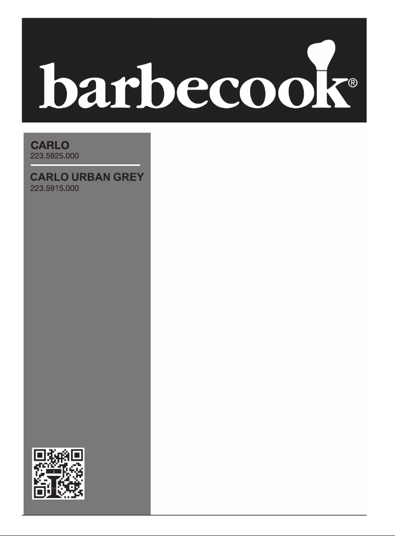 Page 1 of the manual User Manual Barbecook Carlo Urban