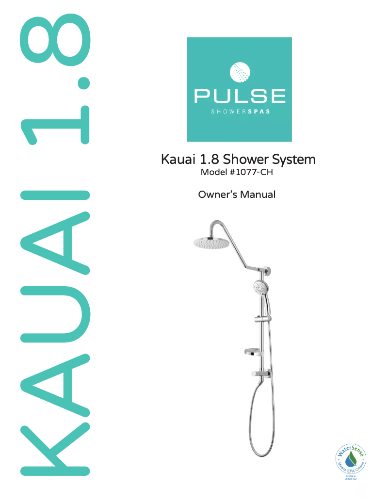 Página 1 del manual Manual de usuario Pulse ShowerSpas Kauai 1077-CH