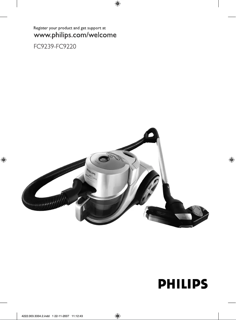 Page n°1 - Manuel utilisateur Philips Marathon FC9238