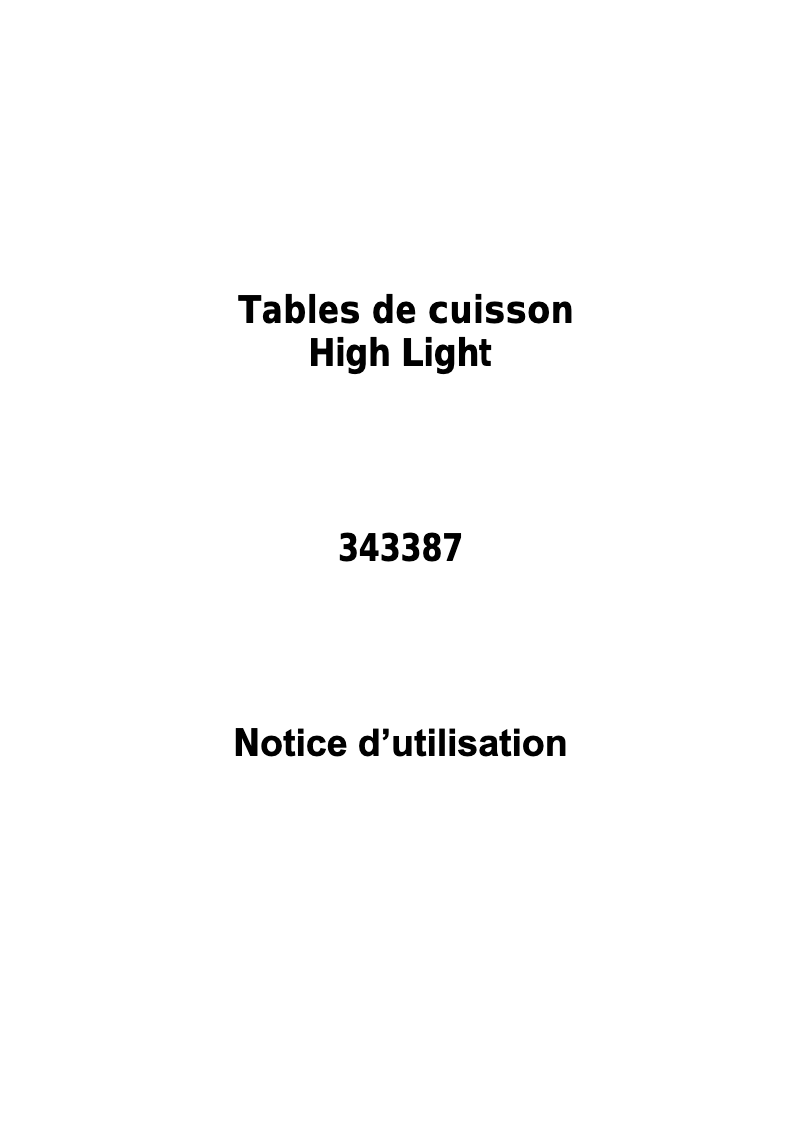 Page 1 de la notice Manuel utilisateur Brico Dépôt 343387