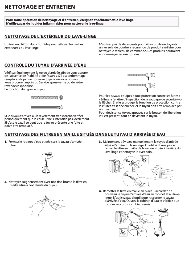 Página 1 del manual Manual de uso y mantenimiento Whirlpool W8X 89AD SILENCE