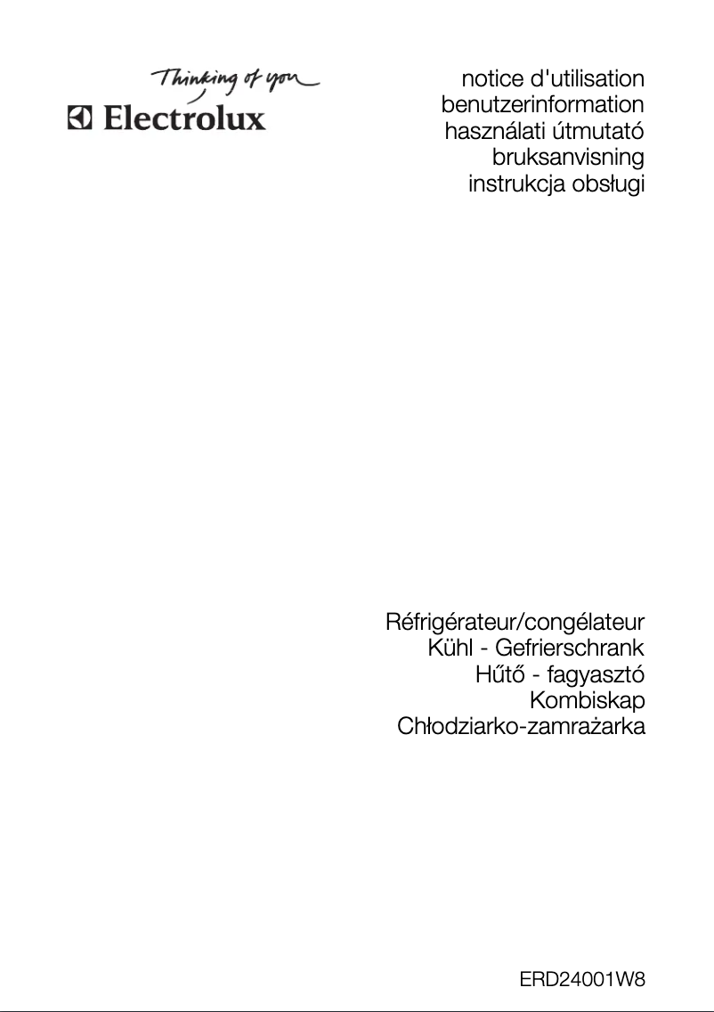 Página 1 del manual Manual de usuario Electrolux ERD 24001 W
