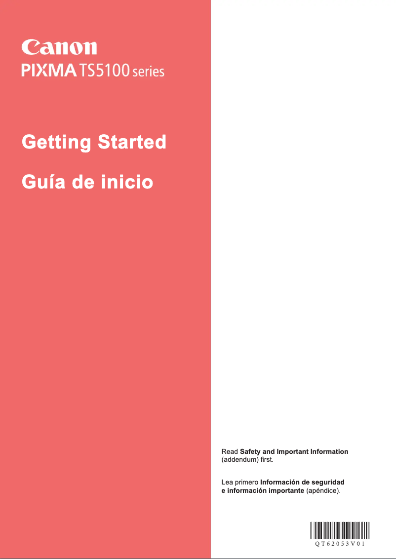 Page 1 de la notice Manuel utilisateur Canon Pixma TS5120