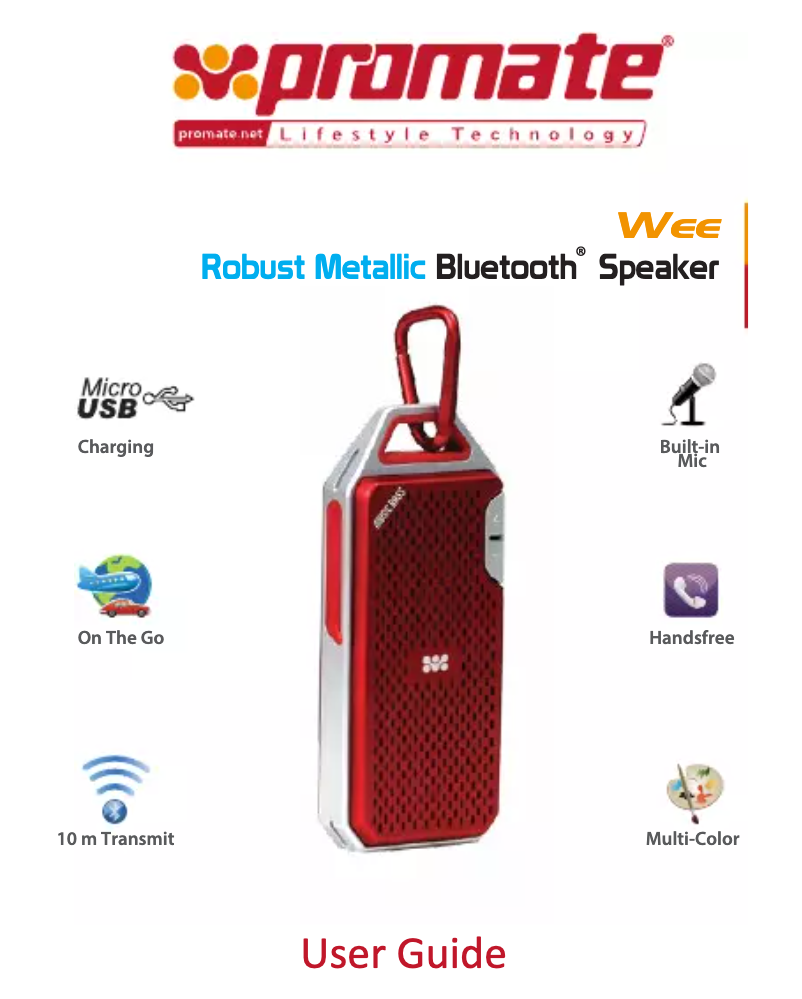 Page 1 de la notice Manuel utilisateur Promate Wee