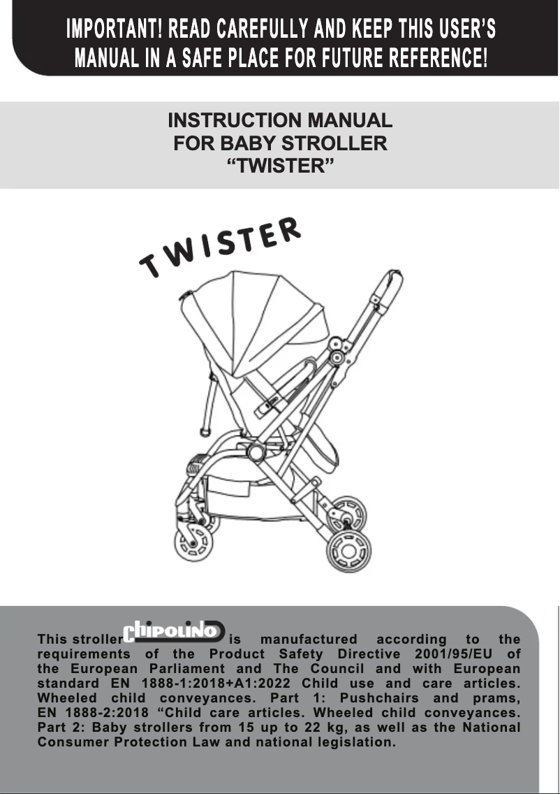 Página 1 del manual Manual de usuario Chipolino Twister