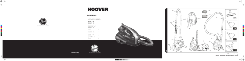 Página 1 del manual Manual de usuario Hoover Mistral TMI2015 011