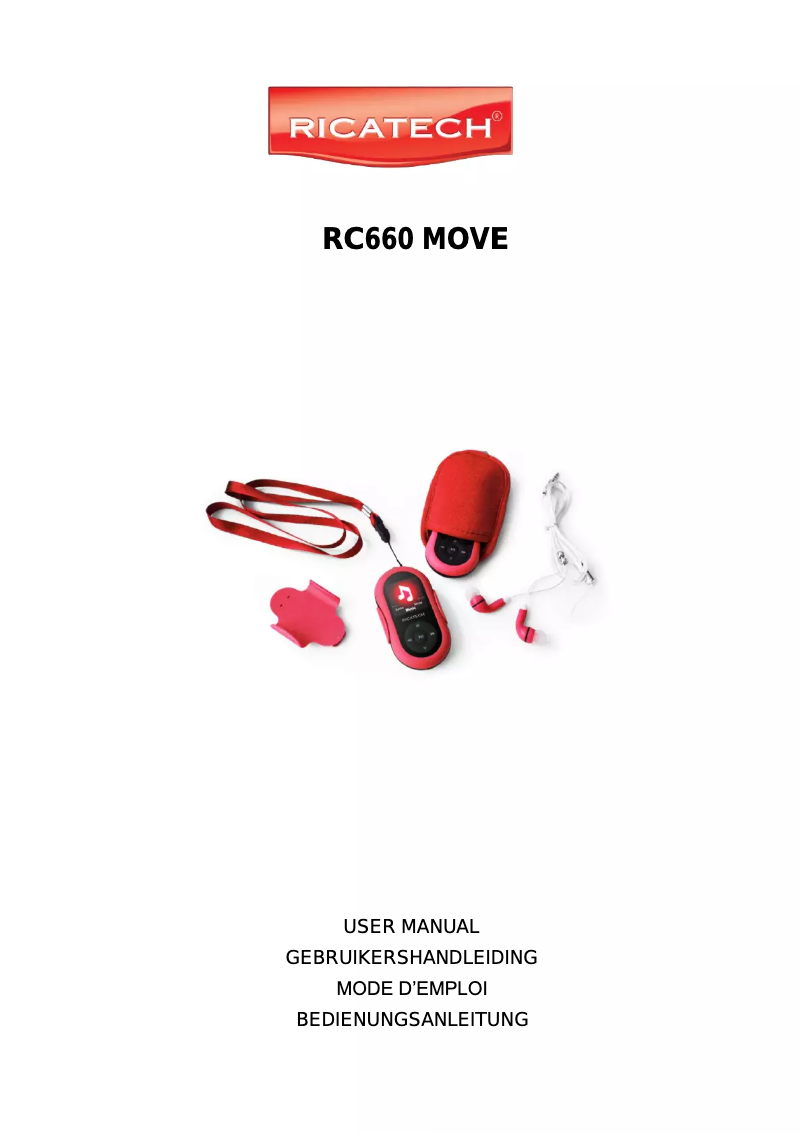 Page 1 de la notice Manuel utilisateur Ricatech RC-660