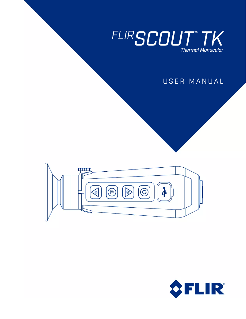 Page 1 de la notice Manuel utilisateur FLIR Scout TK
