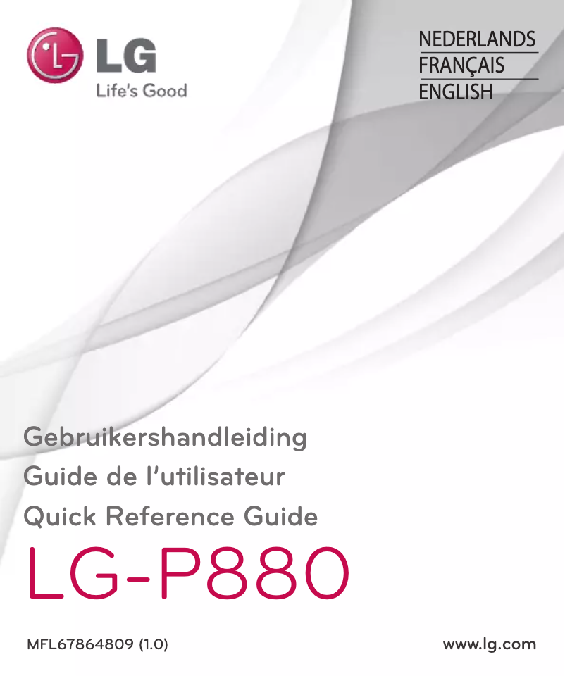 Page 1 de la notice Manuel utilisateur LG Optimus 4X HD P880