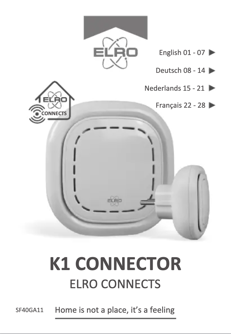 Page 1 de la notice Manuel utilisateur Elro SF400S11