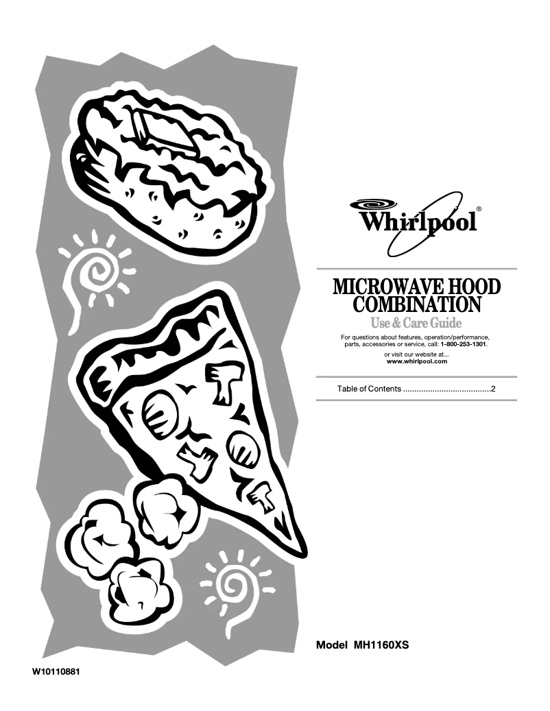 Page 1 de la notice Manuel utilisateur Whirlpool MH1160XSS