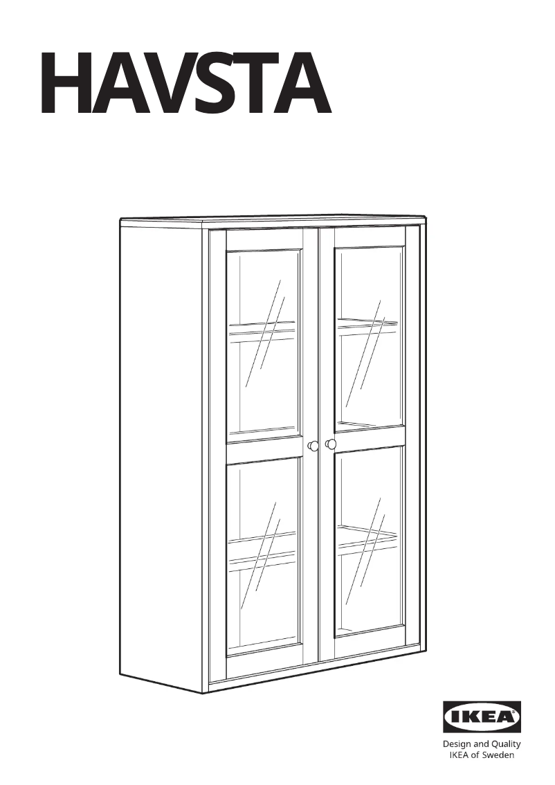 Page 1 de la notice Manuel utilisateur Ikea HAVSTA 405.292.59