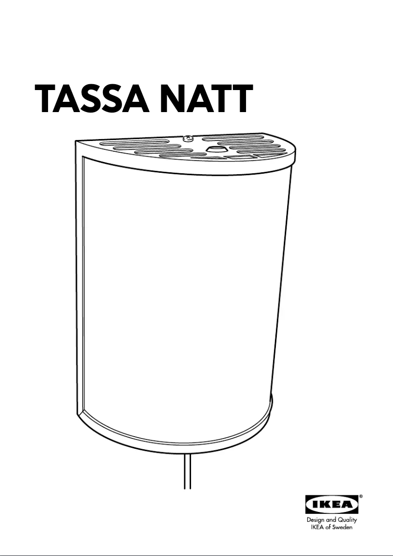 Page 1 de la notice Manuel utilisateur Ikea TASSA NATT