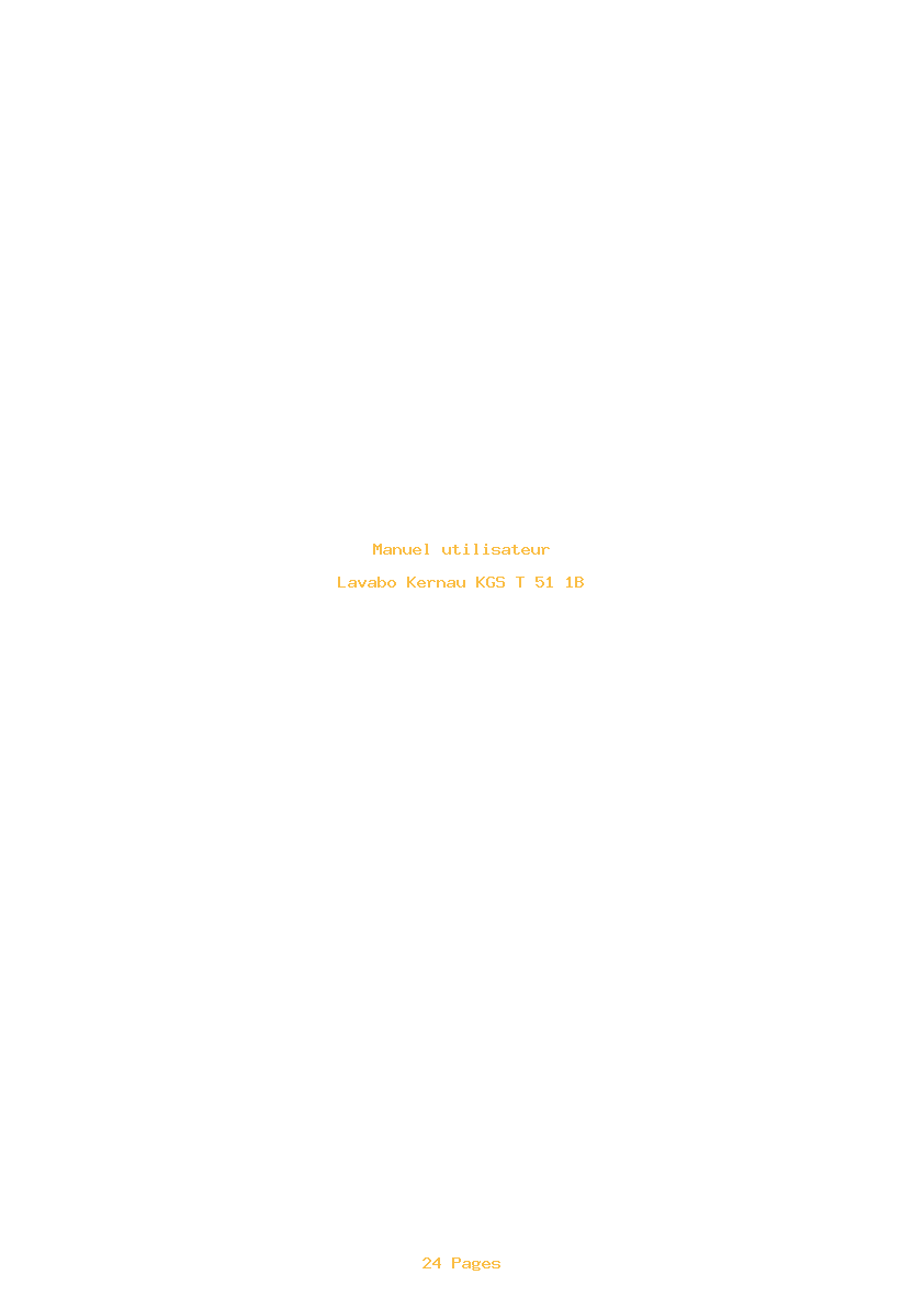 Page 1 de la notice Manuel utilisateur Kernau KGS T 51 1B