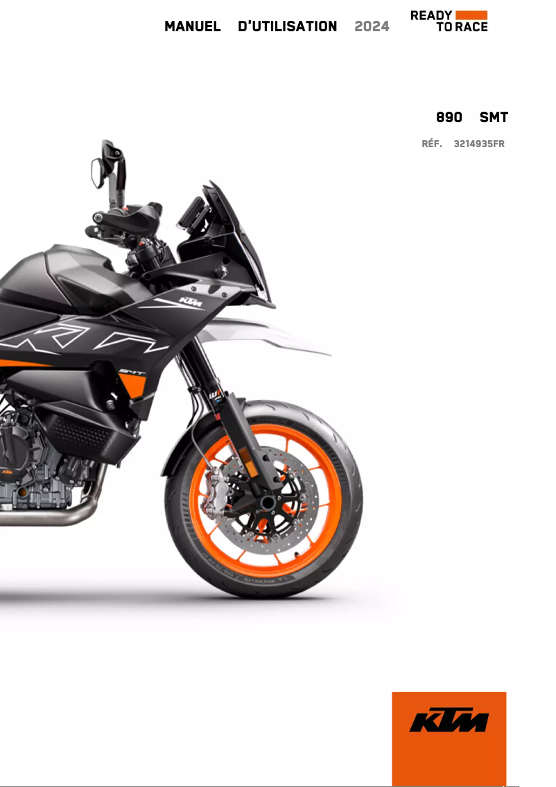 Página 1 del manual Manual de usuario KTM 890 SMT (2024)