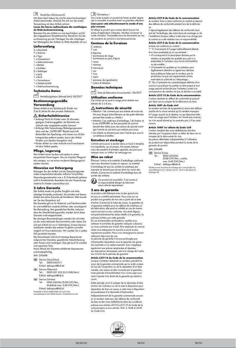 Page 1 de la notice Manuel utilisateur Playtive IAN 290488