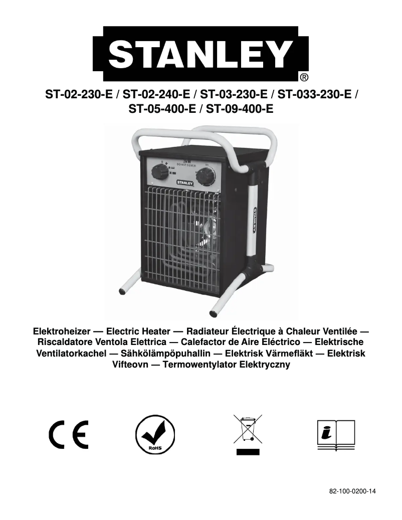 Page 1 de la notice Manuel utilisateur Stanley ST-03-230-E