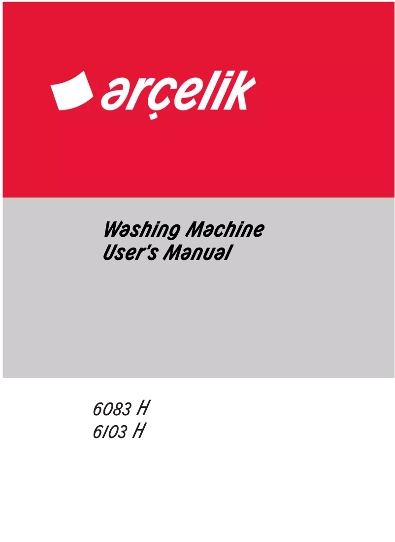 Page 1 de la notice Manuel utilisateur Arçelik 6103 H