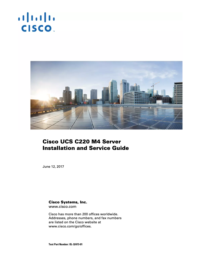 Page 1 de la notice Manuel utilisateur Cisco UCS C220 M4