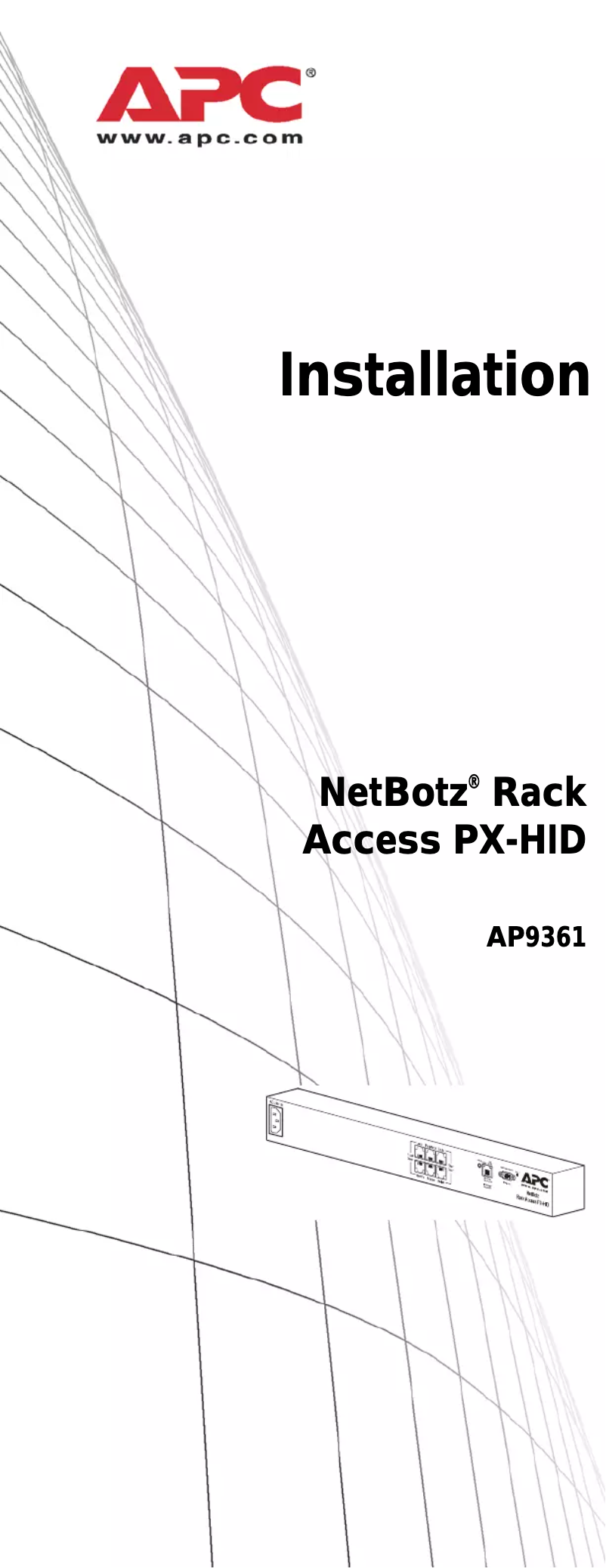Página 1 del manual Manual de usuario APC AP9361