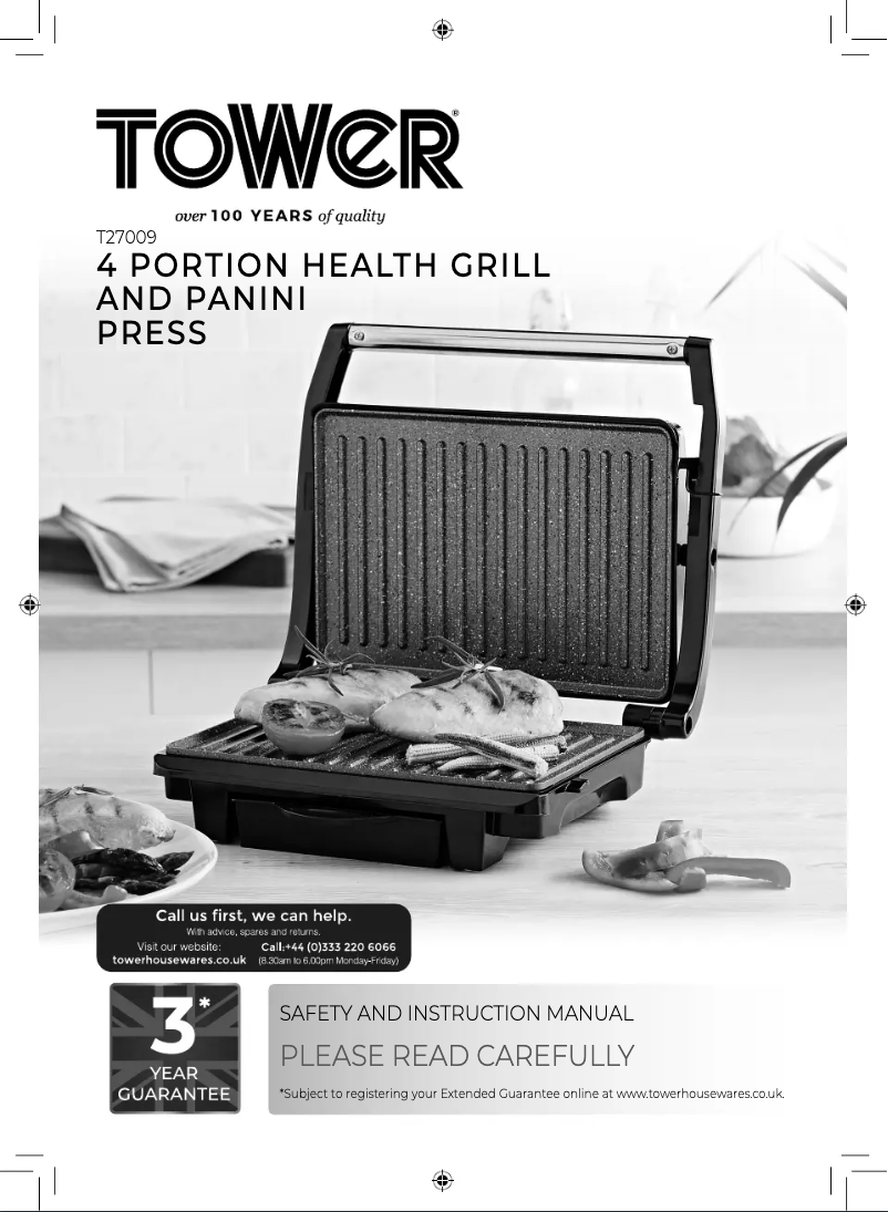 Page 1 de la notice Manuel utilisateur Tower T27009