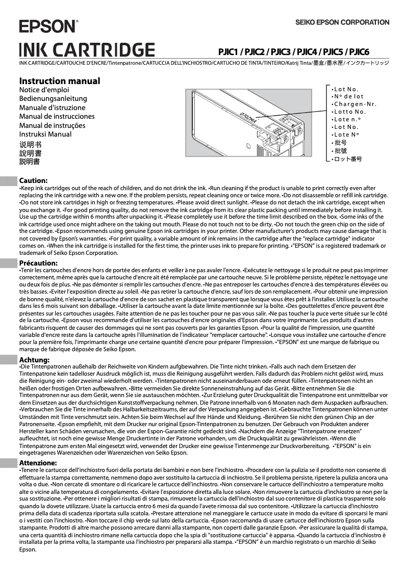Page 1 de la notice Manuel utilisateur Epson Discproducer PP-100II