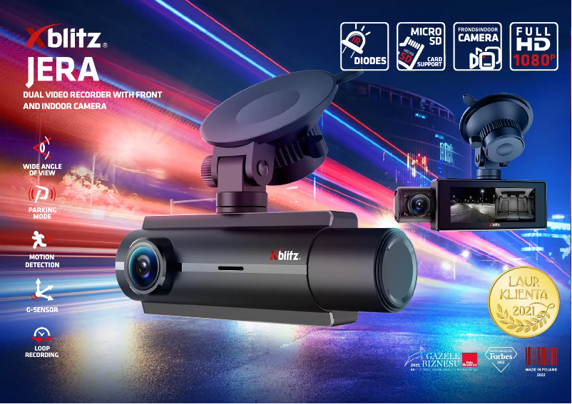 Page 1 de la notice Fiche technique Xblitz Jera