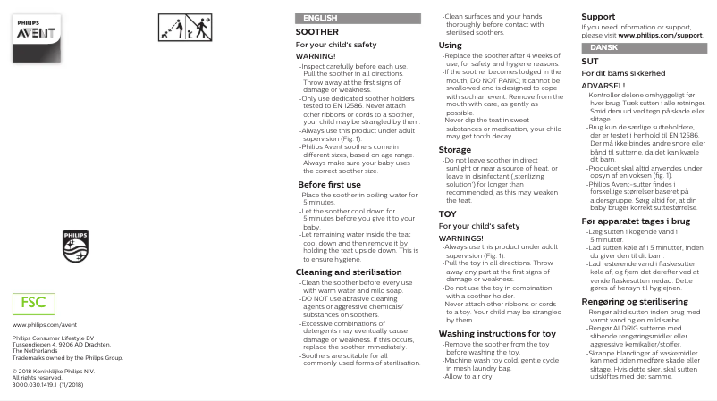 Page 1 of the manual User Manual Philips SCF348