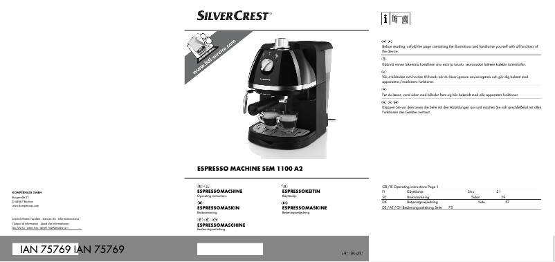Página 1 del manual Manual de usuario SilverCrest SEM 1100 A2