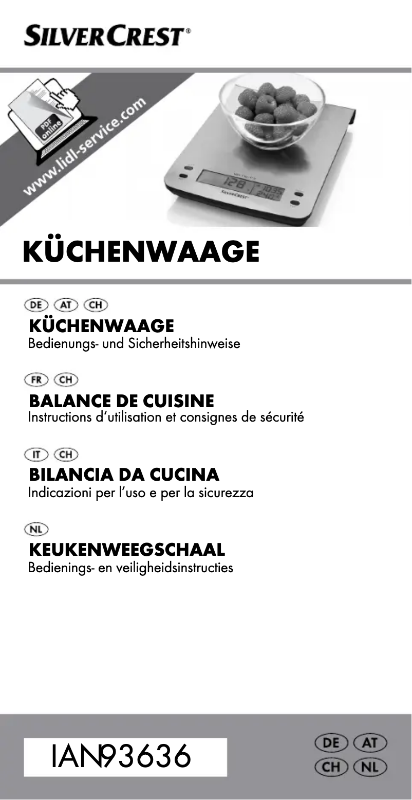 Página 1 del manual Manual de usuario SilverCrest Z31183