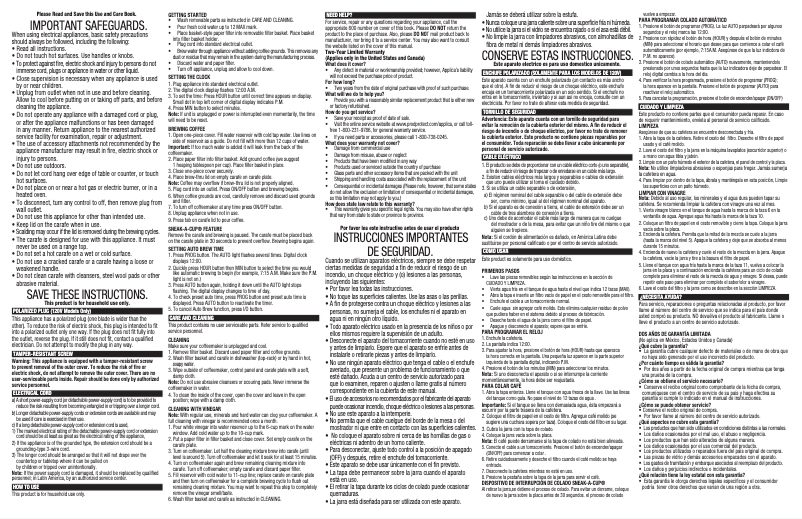 Page 1 de la notice Manuel utilisateur Black & Decker CM1050W