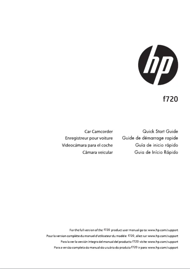 Página 1 del manual Manual de usuario HP F720