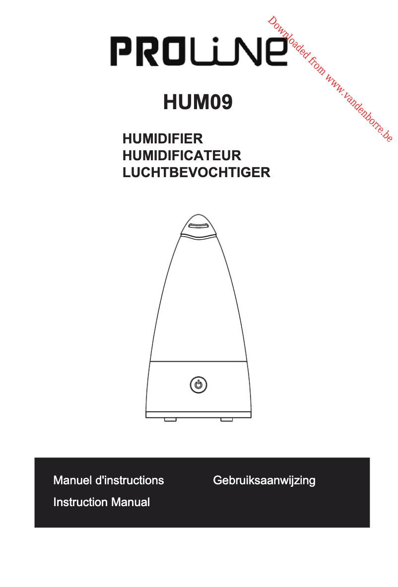 Página 1 del manual Manual de usuario Proline HUM09