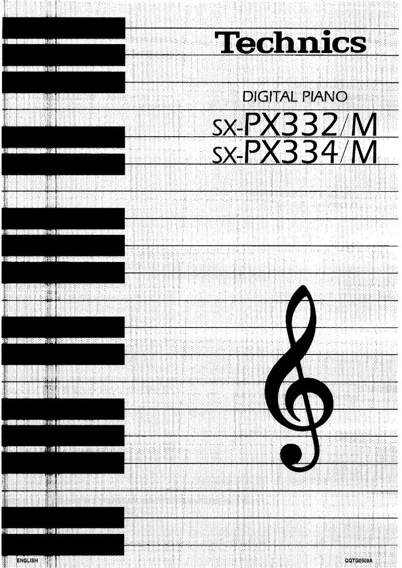 Page 1 of the manual User Manual Technics SX-PX334