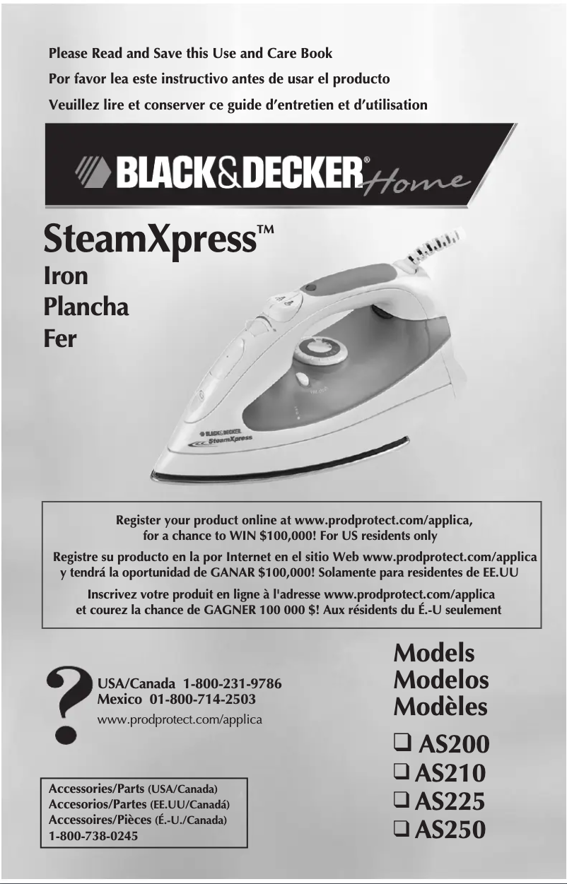 Página 1 del manual Manual de usuario Black & Decker AS250