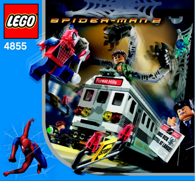 Page 1 de la notice Manuel utilisateur Lego Spiderman 4855