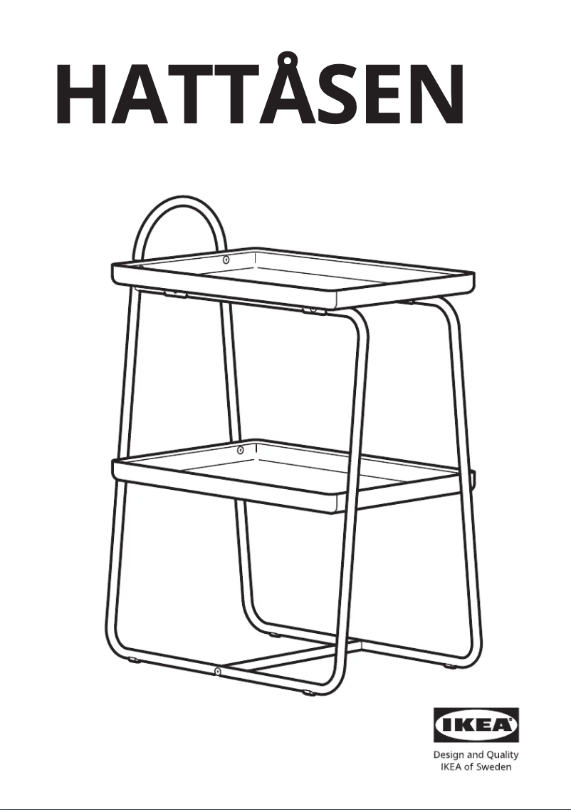 Page 1 de la notice Manuel utilisateur Ikea HATTÅSEN 105.841.91