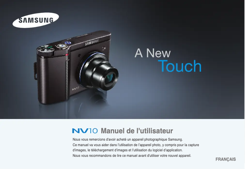 Page 1 de la notice Manuel utilisateur Samsung NV10