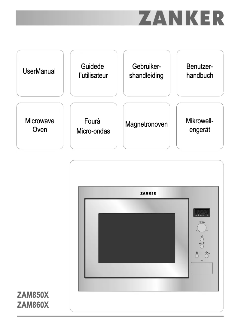 Page 1 de la notice Manuel utilisateur Zanker ZAM850X
