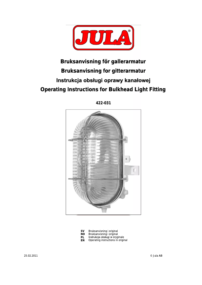 Página 1 del manual Manual de usuario Anslut 422-031