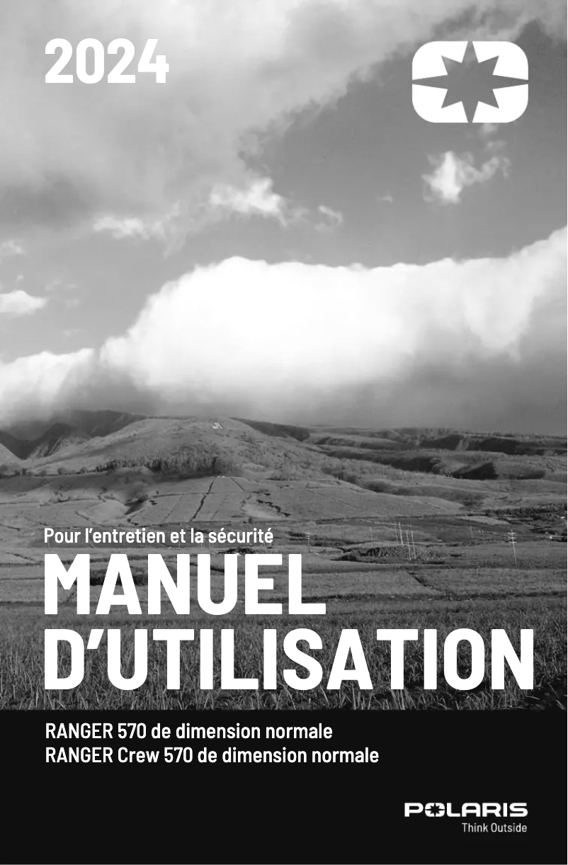 Page 1 de la notice Manuel utilisateur Polaris RANGER CREW 570 (2024)
