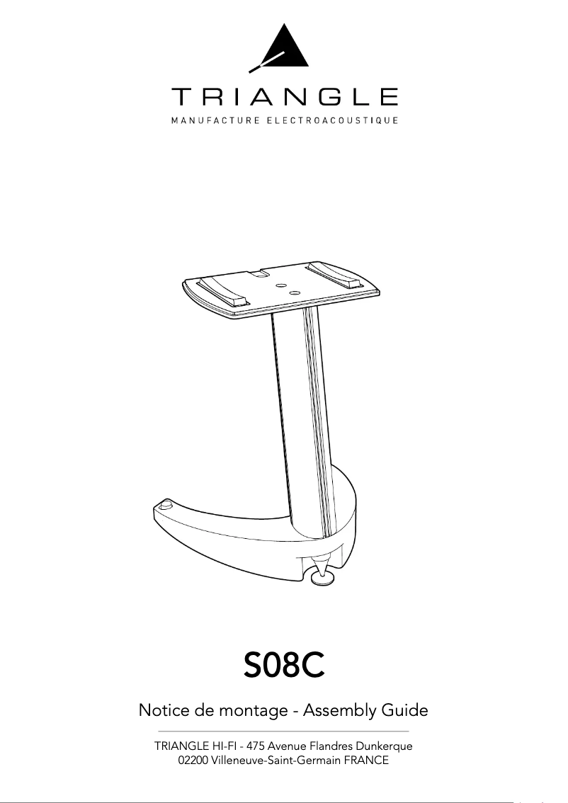 Page 1 de la notice Manuel utilisateur Triangle S08C