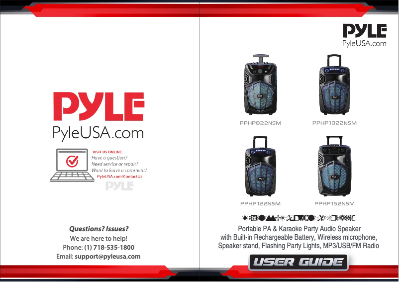 Página 1 del manual Manual de usuario Pyle PPHP1022NSM