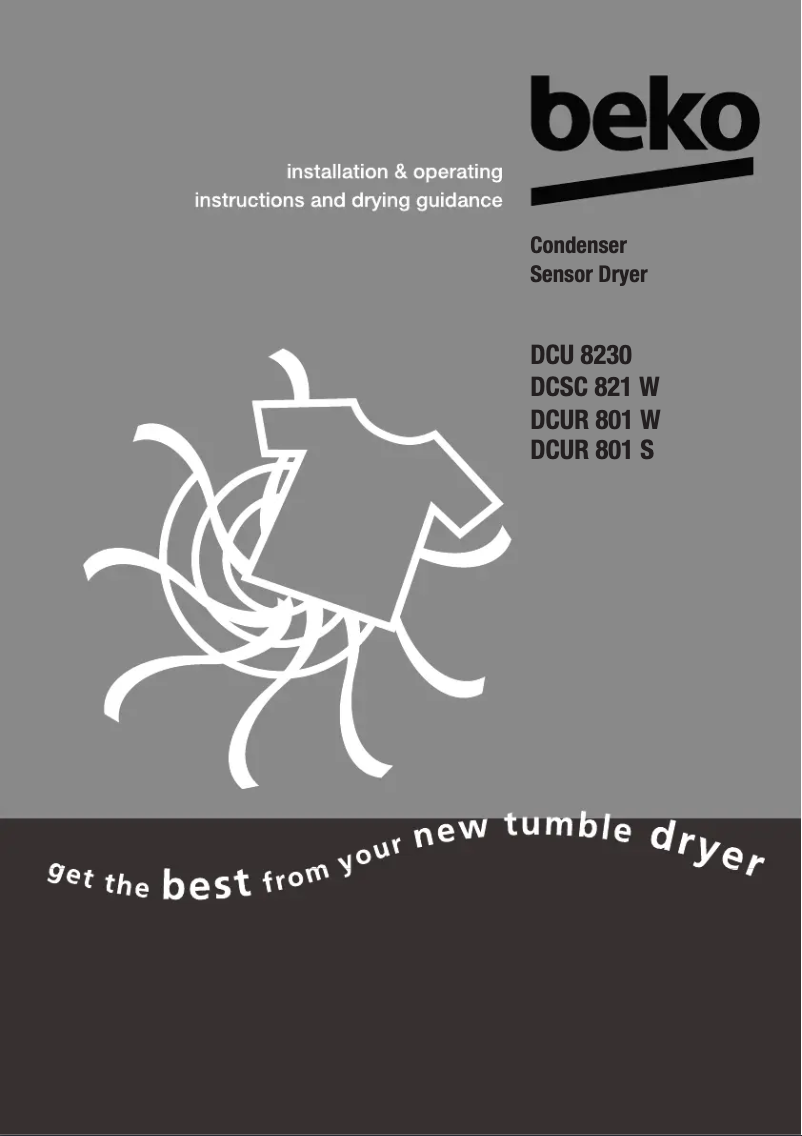 Página 1 del manual Manual de usuario Beko DCUR 801