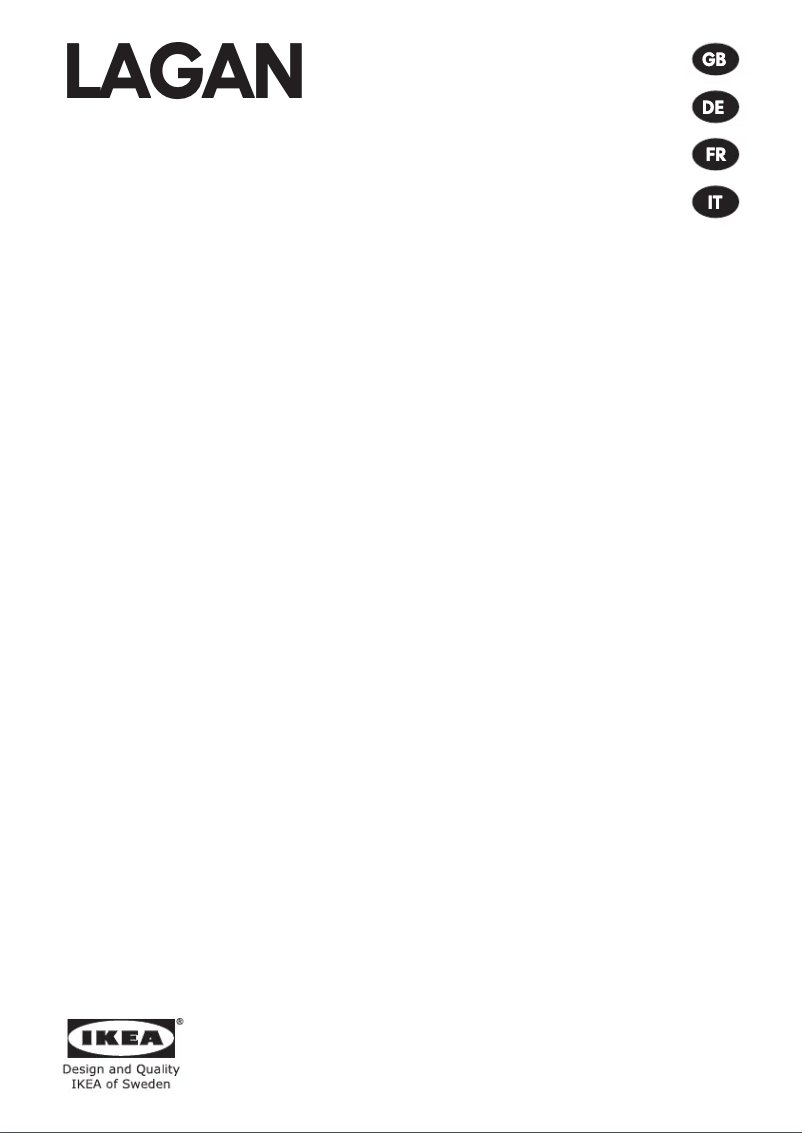 Page 1 de la notice Manuel utilisateur Ikea LAGAN 504.013.97