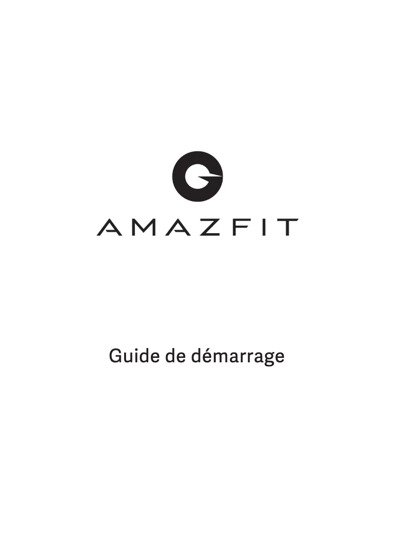 Page 1 de la notice Manuel utilisateur Xiaomi Mi Amazfit Pace
