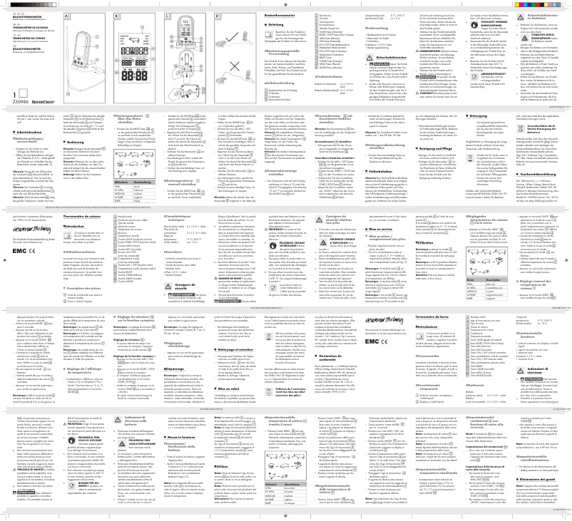 Page 1 de la notice Manuel utilisateur SilverCrest Z30986