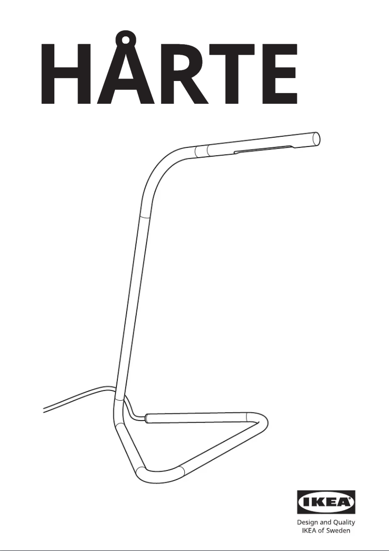 Page 1 de la notice Manuel utilisateur Ikea HÅRTE 505.272.45