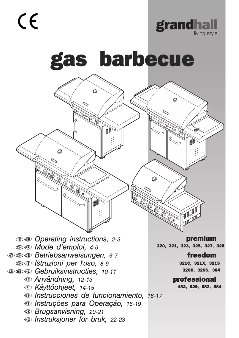 Page 1 of the manual User Manual Grandhall Professional 584