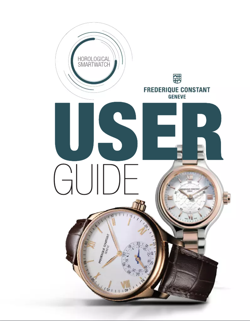 Page 1 of the manual User Manual Frederique Constant Horological Delight Hybrid